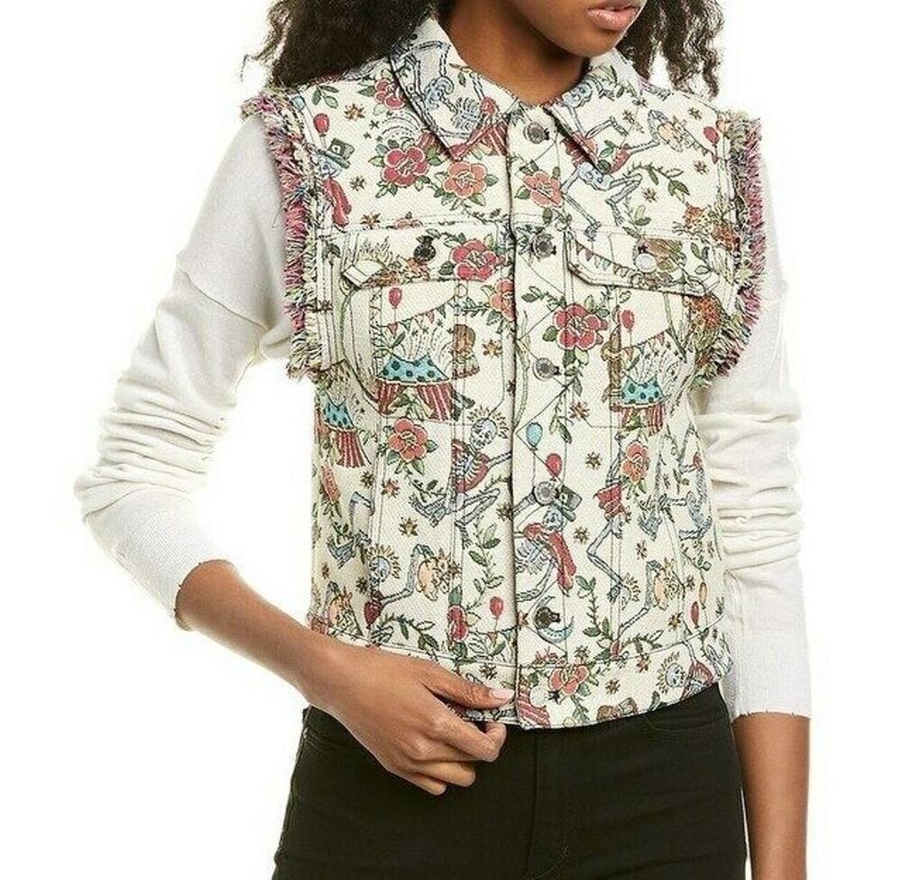 Zadig & Voltaire Kio Deluxe Tapestry Brocade Vest Size Medium NEW!!!